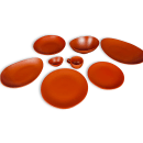 Libbey DRI-8-C Organic Oval Driftstone Plate - 13 3/4" x 10 1/8", Porcelain, Clay thumbnail 3