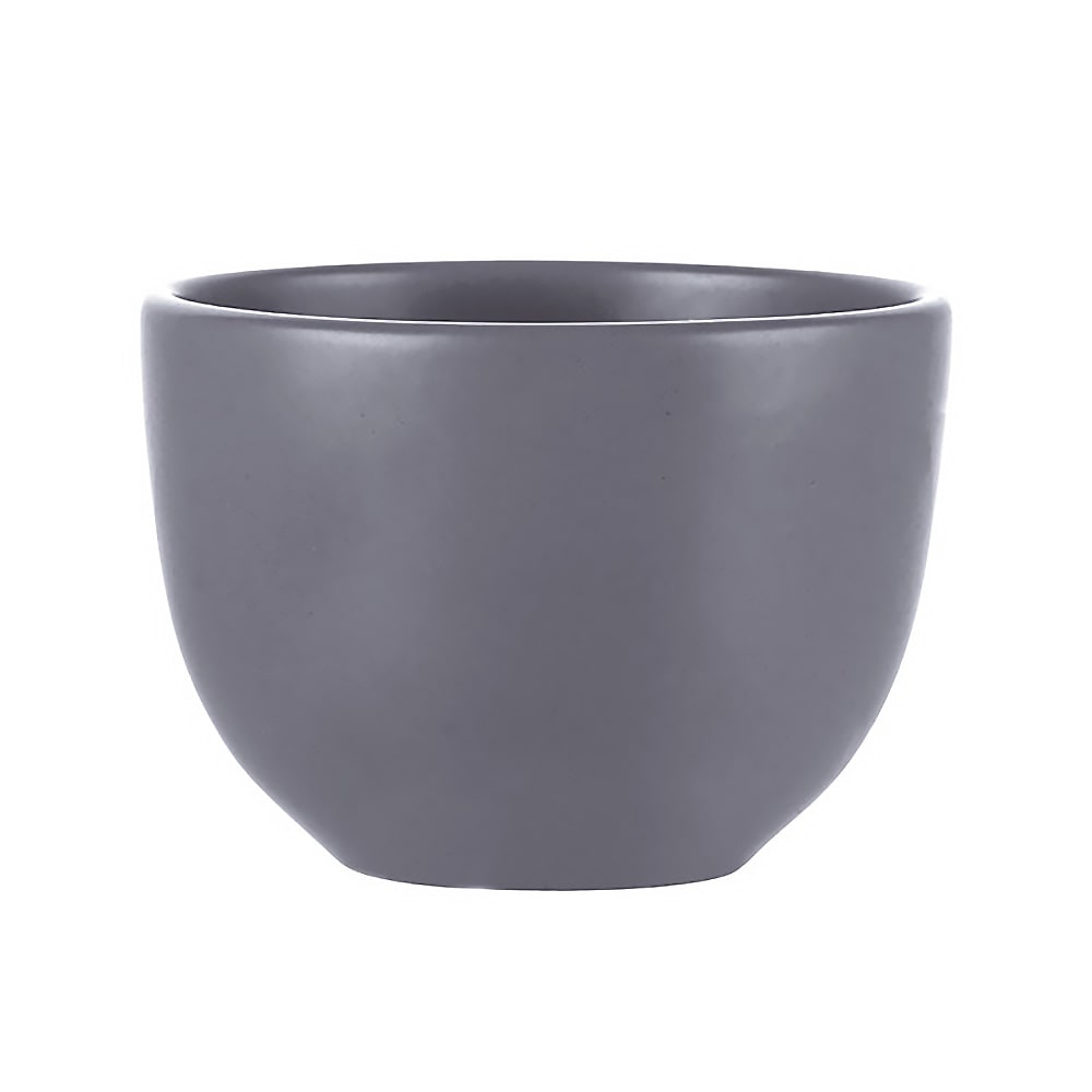 Libbey DRI-9-O 10 oz Round Driftstone Bouillon Bowl - Porcelain, Onyx