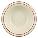 Libbey DSD-10 6 5/8" Round Desert Sand Grapefruit Bowl - Speckled, (2) Brown Bands thumbnail 3