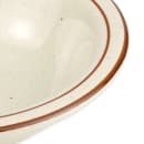 Libbey DSD-10 6 5/8" Round Desert Sand Grapefruit Bowl - Speckled, (2) Brown Bands thumbnail 5