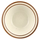 Libbey DSD-11 4 1/2" Round Desert Sand Fruit Dish - Speckled, (2) Brown Bands thumbnail 3
