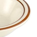 Libbey DSD-11 4 1/2" Round Desert Sand Fruit Dish - Speckled, (2) Brown Bands thumbnail 5