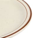 Libbey DSD-16 10 1/2" Round Desert Sand Plate - Speckled, (2) Brown Bands thumbnail 5