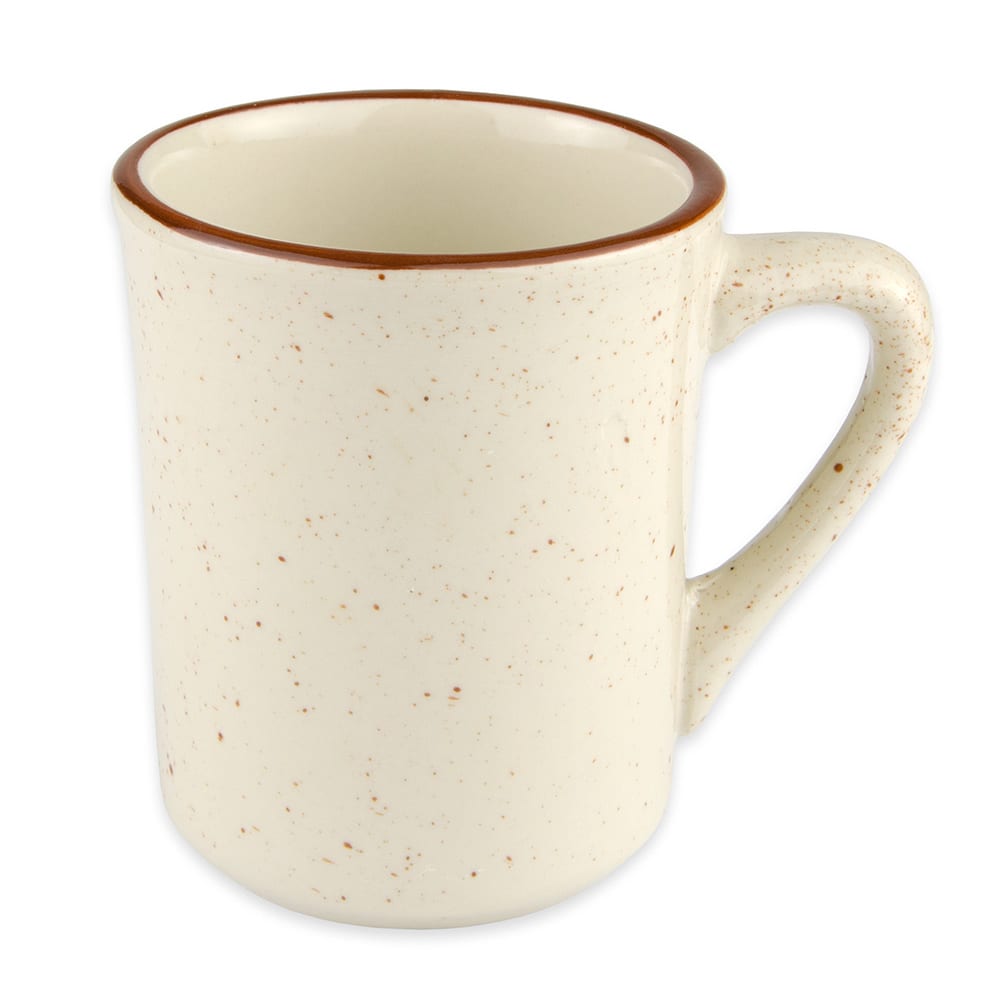 Libbey DSD-17 Desert Sand Mug - Speckled, (1) Brown Bands