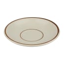 Libbey DSD-2 6" Round Desert Sand Saucer - Speckled, (2) Brown Bands thumbnail 3