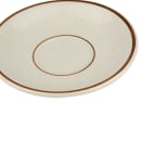 Libbey DSD-2 6" Round Desert Sand Saucer - Speckled, (2) Brown Bands thumbnail 4