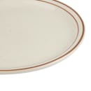 Libbey DSD-7 7 1/4" Round Desert Sand Plate - Speckled, (2) Brown Bands thumbnail 4