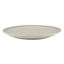 Libbey DSD-8 9" Round Desert Sand Plate - Speckled, (2) Brown Bands thumbnail 2