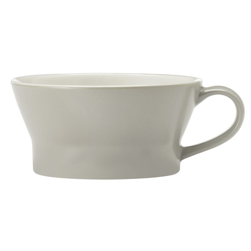 Libbey ENG-13-C 12 1/2 oz Round Englewood Handled Bowl/Mug - Porcelain, Mint Cream