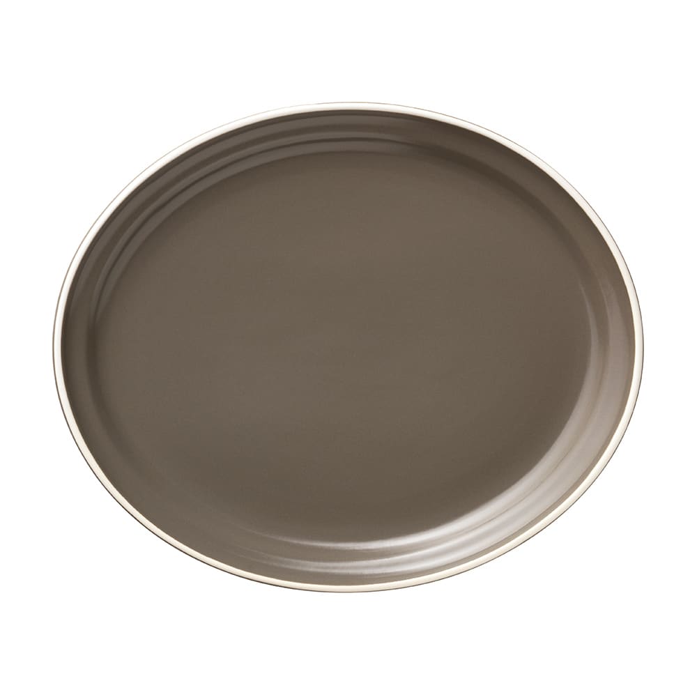 Libbey ENG-8-O 12 3/16" x 10 1/8" Oval Englewood Platter - Porcelain, Olive