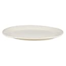 Libbey FH-508 12 1/2" x 9" Oval Farmhouse Platter - Porcelain, Cream White thumbnail 2