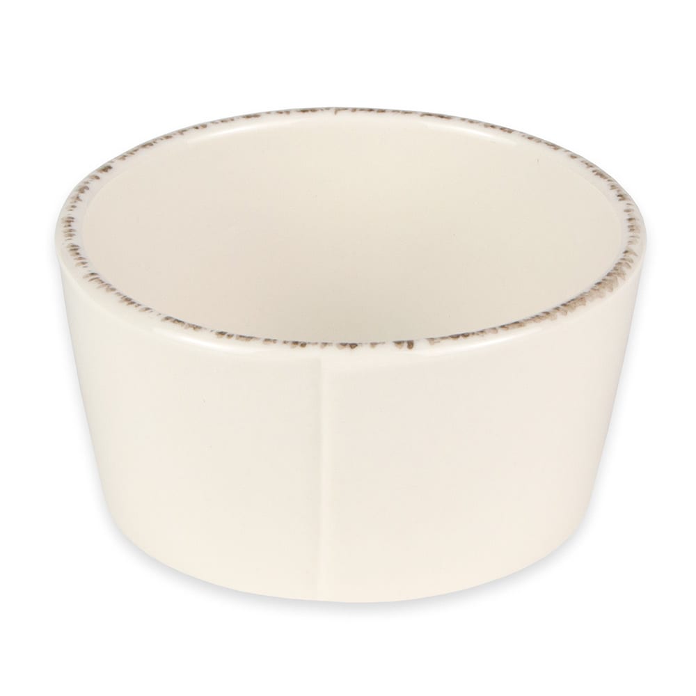 Libbey FH-512 4" Round Bouillon Bowl - Ceramic, Cream White, 8 oz