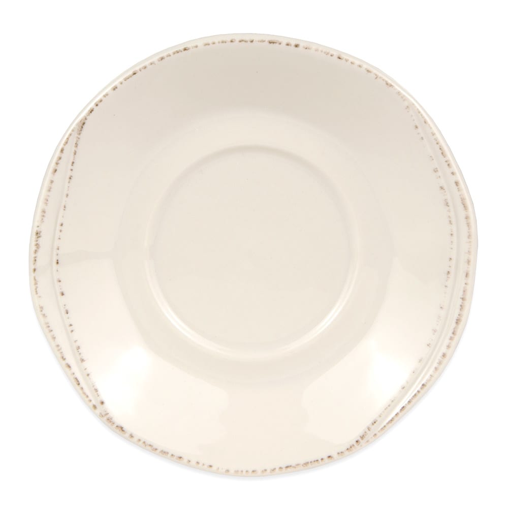 Libbey FH-519 6 1/4" Round Saucer - Ceramic, Cream White