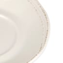Libbey FH-519 6 1/4" Round Saucer - Ceramic, Cream White thumbnail 5