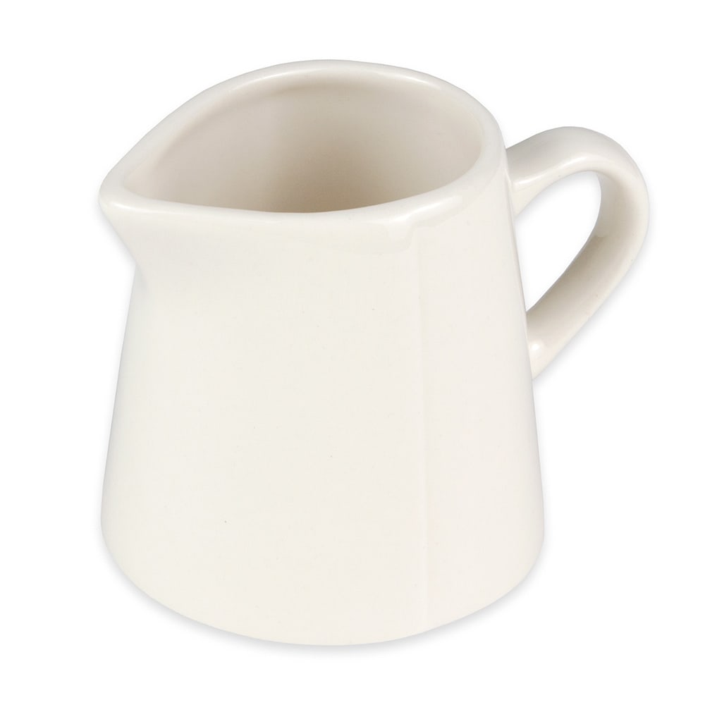 Libbey FH-522 3 oz Farmhouse® Creamer - Glazed Porcelain, Cream White