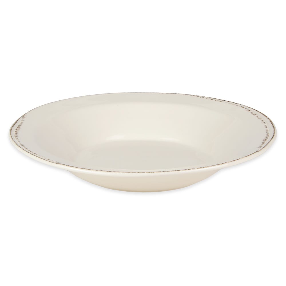 Libbey FH-525 30 oz Round Farmhouse Pasta Bowl - Porcelain, Cream White
