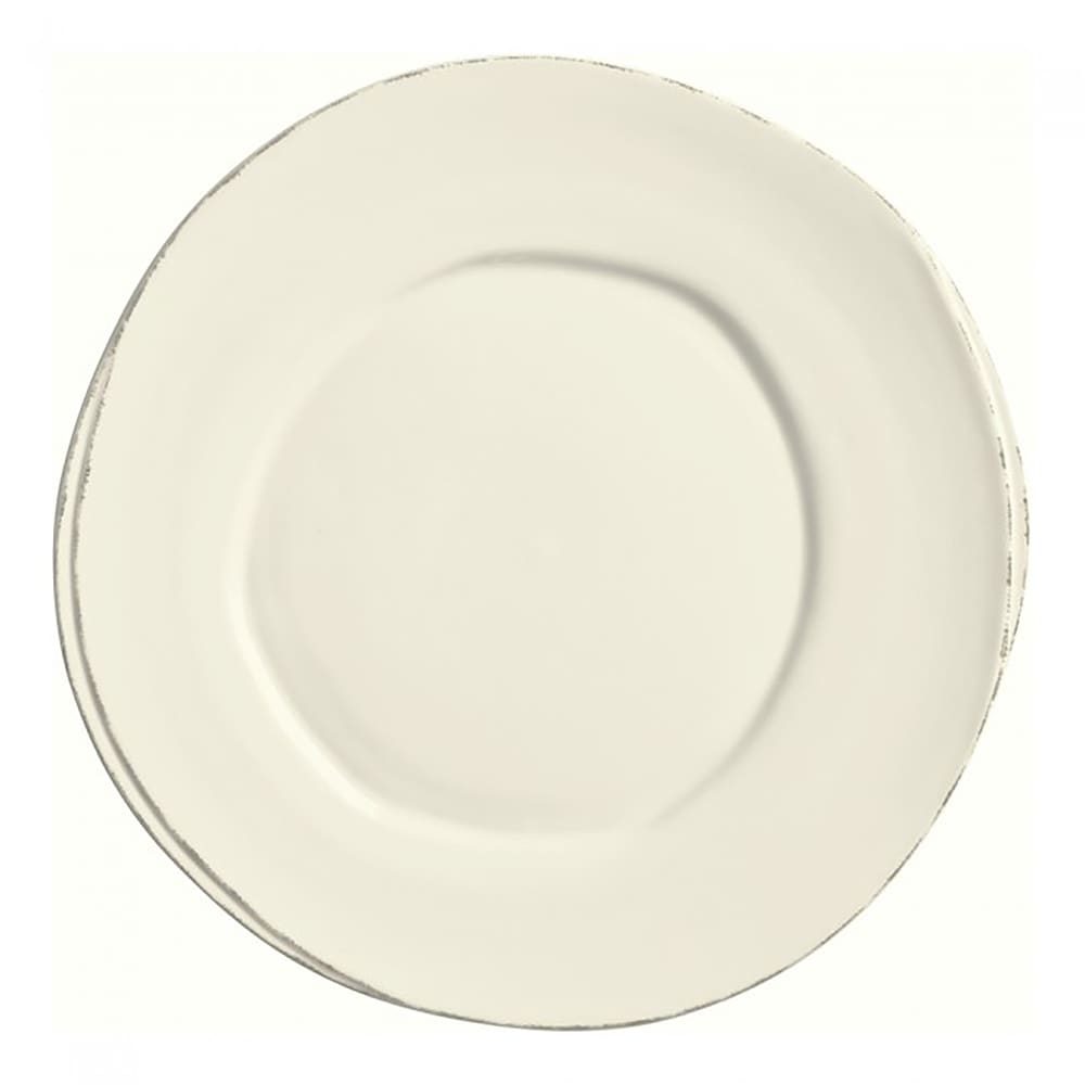 Libbey FH-601 7 7/8" Round Farmhouse Plate - Porcelain, Cream White