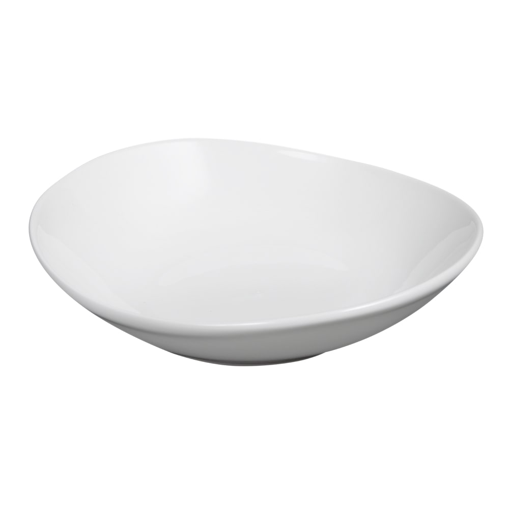 Libbey INF-170 10 oz Oval Porcelain Grapefruit Bowl, Bright White, Infinity