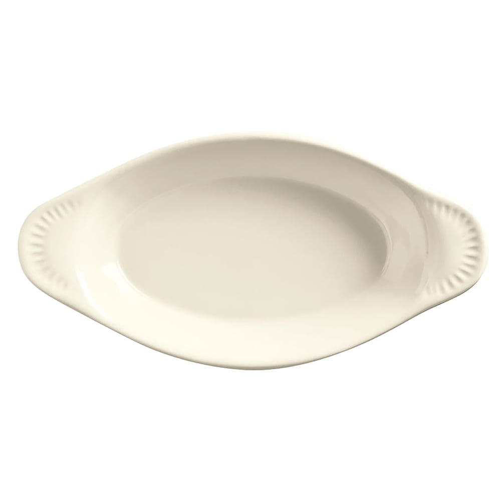 Libbey OAG-12-WW 12 oz. Oval, China Welsh Rarebit, White