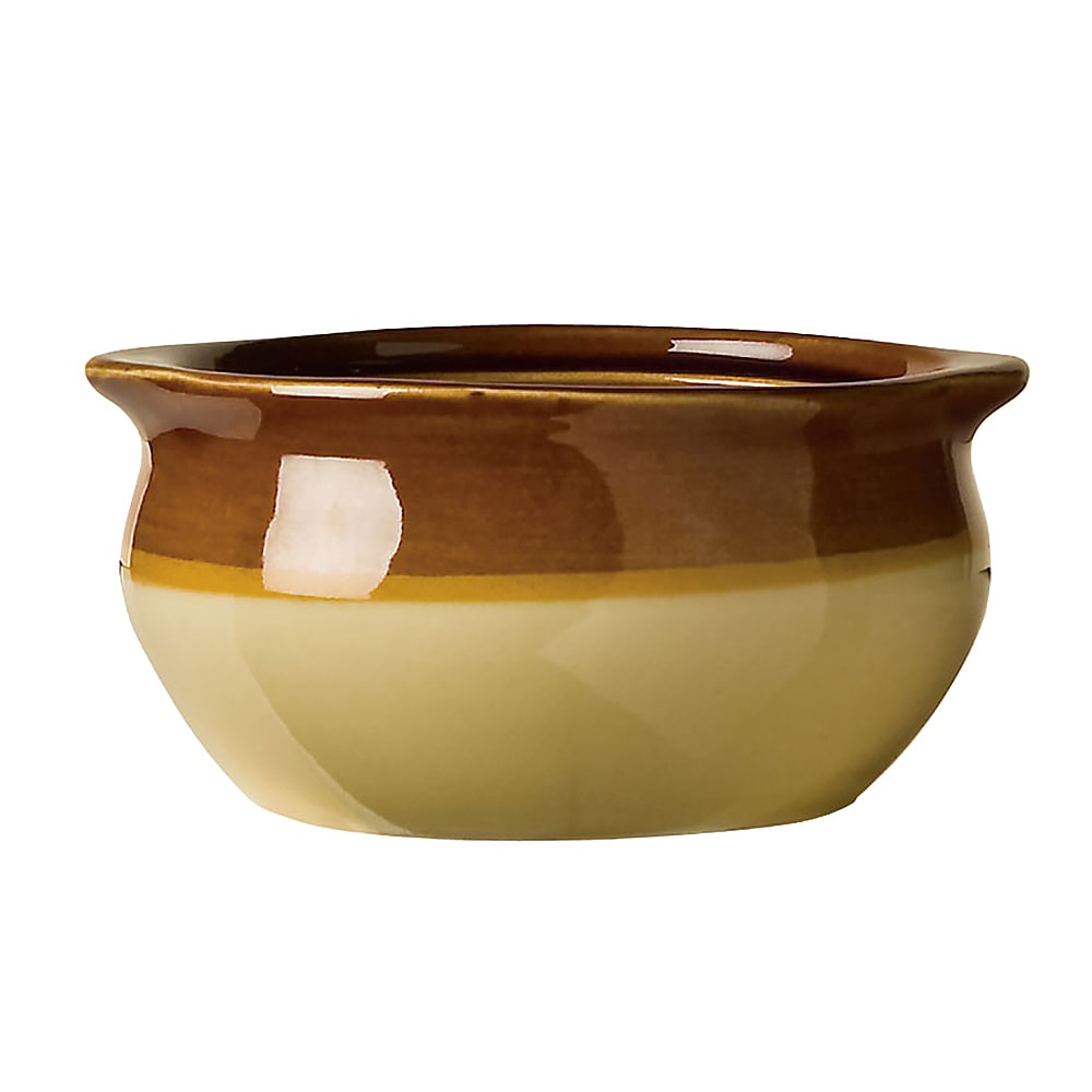 Libbey OSC-15 12 oz Onion Soup Crock, Caramel/Beige, Bedrock Ovenware, Ultima