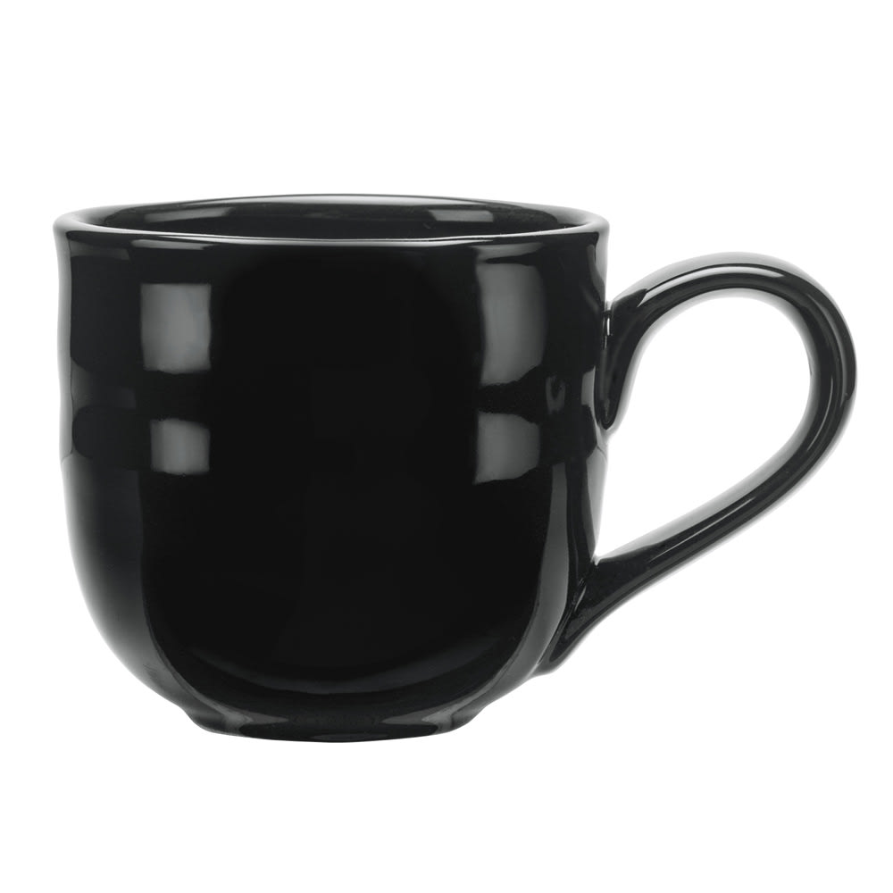 Libbey PEB-15-O 11 5/8 oz Mug, Pebblebrook, Obsidian Porcelain