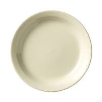 Libbey PWC-31 6 1/4" Round Rolled Edge Plate - Stoneware, Princess White thumbnail 5