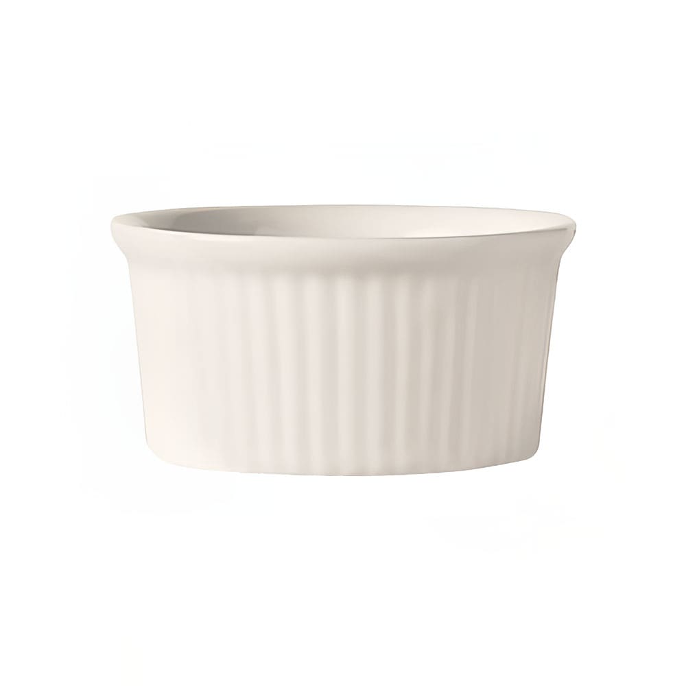 Libbey RAMF-234-W 2 3/4 oz Fluted Ramekin, White, Bedrock Ovenware, Ultima