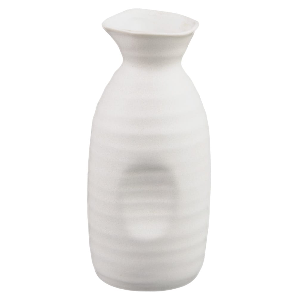 Libbey RS-9 11 oz Miyagi Sake Bottle, Ceramic, Off-White