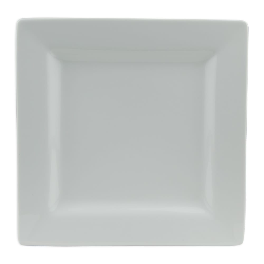 Libbey SL-10 10 5/8" Square Plate - Porcelain, Slate