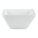 Libbey SL-111 4 1/2" Square Porcelain Bowl w/ 11 oz Capacity, Ultra Bright White, Slate thumbnail 2