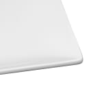Libbey SL-26C 12 1/4" x 8" Rectangular Slate Coupe Platter - Porcelain, Ultra Bright White thumbnail 3