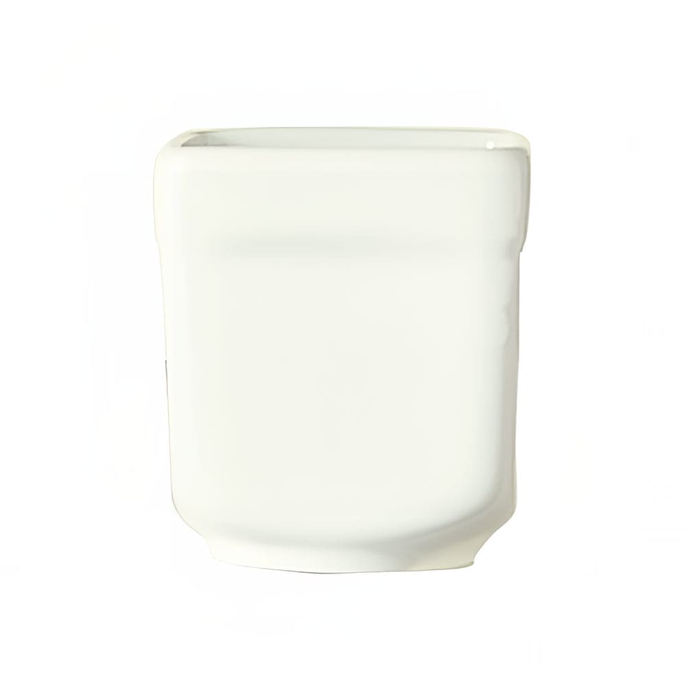 Libbey SL-52 2 1/2 oz Square Sampler Cube - 2" x 2 1/4", Porcelain, Ultra Bright White, Slate