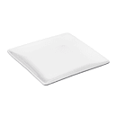 Libbey SL-6C 6 1/4" Square Coupe Plate -  Ultra Bright White, Slate thumbnail 2