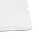 Libbey SL-6C 6 1/4" Square Coupe Plate -  Ultra Bright White, Slate thumbnail 3