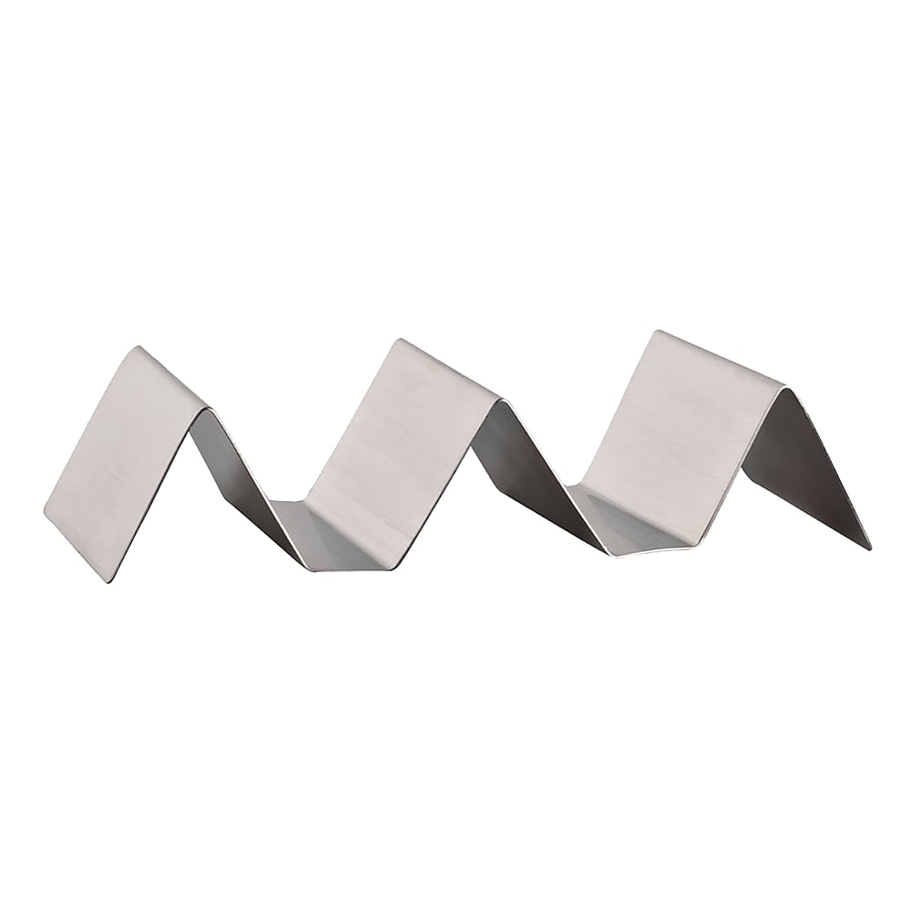 Libbey TAT-100 3 1/4" Taco Tray w/ Satin Finish - (3) Compartments, Stainless Steel