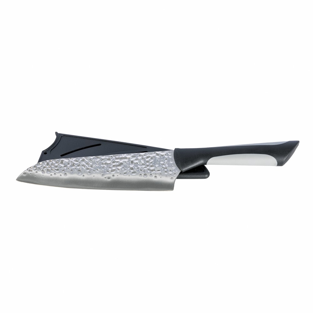 Kai 7" Santoku Knife w/ Black Soft-Grip Handle, Stainless Steel Blade (AB7064)