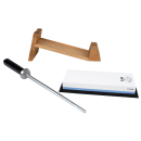 Shun Three Piece Sharpening System w/ Whetstone, Honing Steel & Angled Stand (DM0610) thumbnail 2
