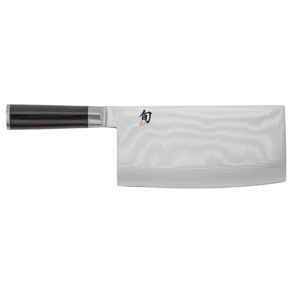 Shun Chinese Chef's Knife w/ 7 3/4" Blade, D Shaped PakkaWood Handle (DM0712)