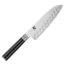 Shun Shun Classics Santoku Knife, 7" Blade, D Shaped Packwood Handle (DM0718) thumbnail 2