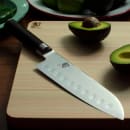 Shun Shun Classics Santoku Knife, 7" Blade, D Shaped Packwood Handle (DM0718) thumbnail 7