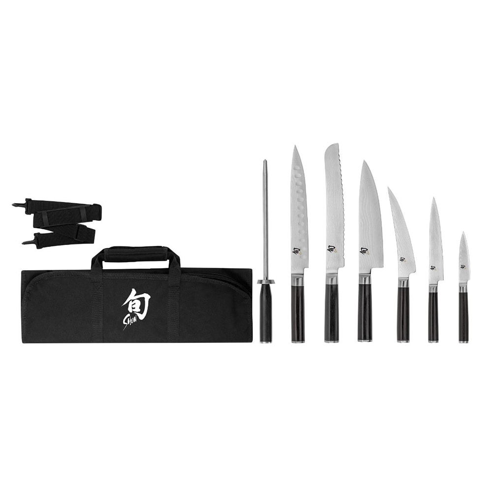 Shun 8 Piece Student Set w/ Shun Knife Roll (DMS0899)