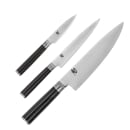 Shun Shun Classics 3 Piece Starter Set w/ Chef's, Utility, & Paring Knives (DMS300) thumbnail 2