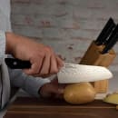 Kai 7" Santoku Knife w/ Black POM Handle, Stainless Steel Blade (HT7064) thumbnail 5