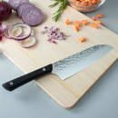 Kai 7" Santoku Knife w/ Black POM Handle, Stainless Steel Blade (HT7064) thumbnail 6