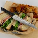 Kai 6" Utility Knife w/ Black POM Handle, Stainless Steel Blade (HT7084) thumbnail 6