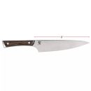 Shun 8" Chef's Knife w/ Tagayasan Wood Handle, Stainless Steel Blade (SWT0706) thumbnail 2