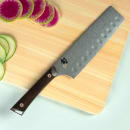 Shun 7" Hollow-Ground Nakiri Knife w/ Tagayasan Wood Handle, Stainless Steel Blade (SWT0728) thumbnail 4