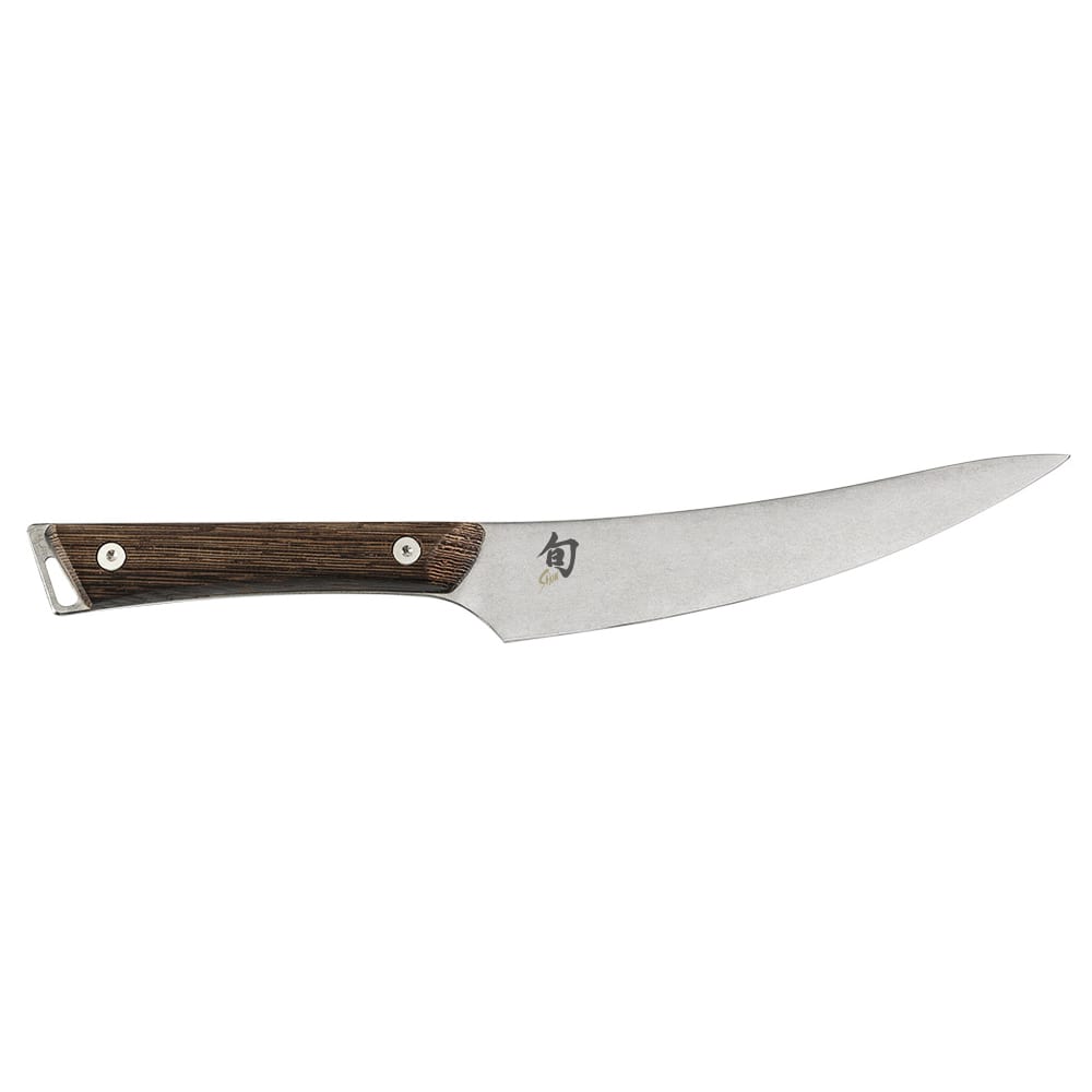 Shun 7" Boning/Fillet Knife w/ Tagayasan Wood Handle, Stainless Steel Blade (SWT0743)