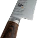 Shun Serrated Utility Knife, 6 1/2" Damascus Blade w/ Walnut Handle (TDM0722) thumbnail 6