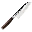 Shun Lite & Small Santoku Knife, 5 1/2" Hammered Blade w/ Walnut Handle (TDM0727) thumbnail 2
